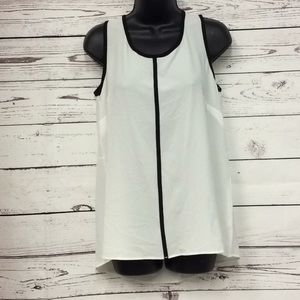Dress Kite white with black sleeveless tank women’s size 2x